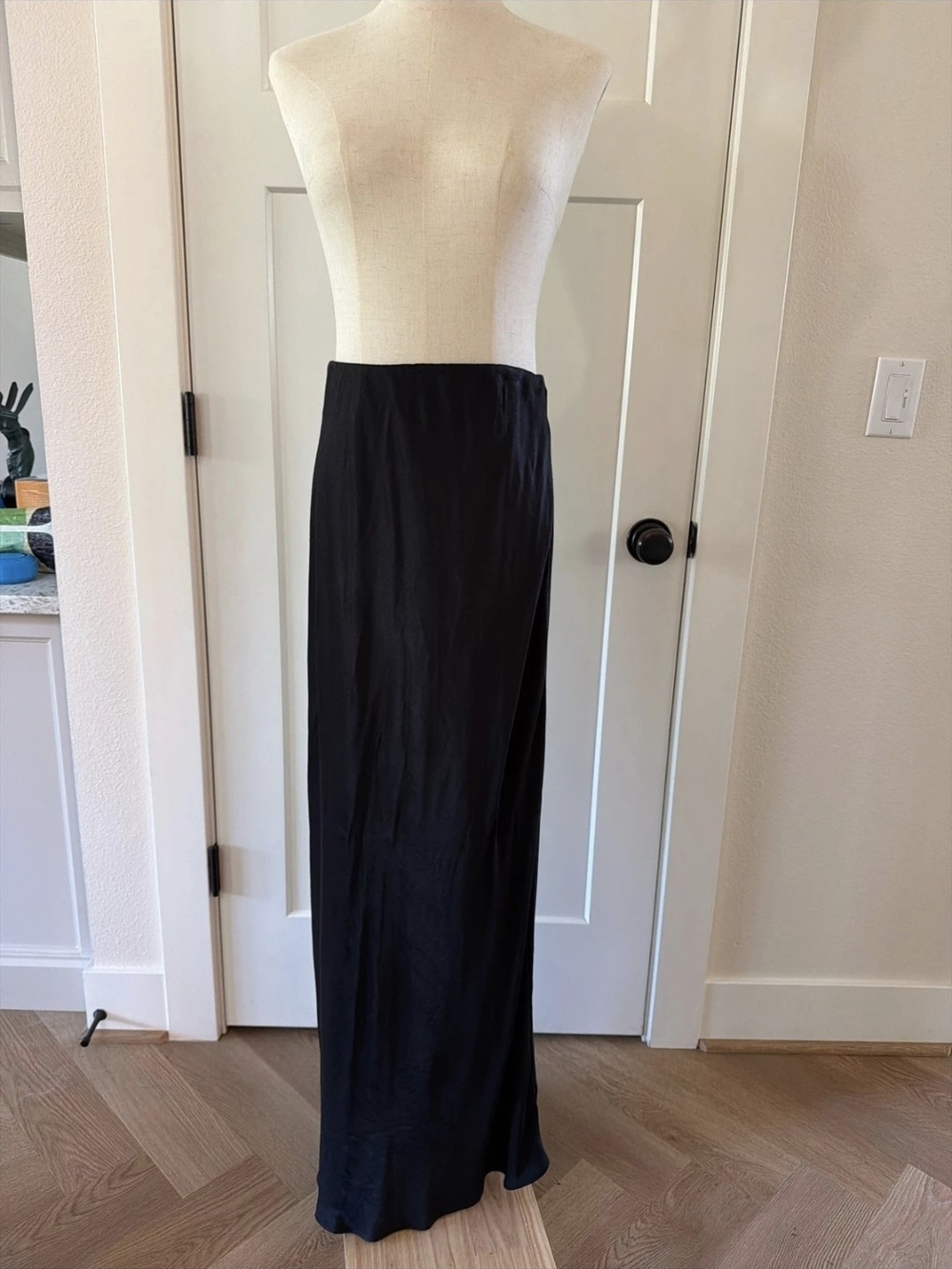 Anthropologie Black Maxi Skirt - Streamlined Silhouette